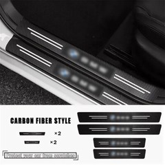 4Pcs For BMW Accessories Car Door Plate Sill Protector Scuff Entry Guard Cover ﻿