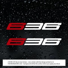 (2pcs) 636 Decals for ZX-6R ZX6R | Die Cut Vinyl Stickers for Motorcycles