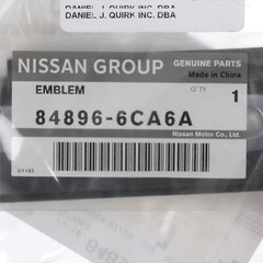 OEM NEW 2019-2020 Nissan Altima SR SV 2.0L Deck Lid Emblem Nameplate 84896-6CA6A