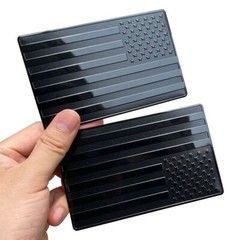 American Flag Decal 3D Aluminum Alloy Scratch Resistant For Car Body Decoration