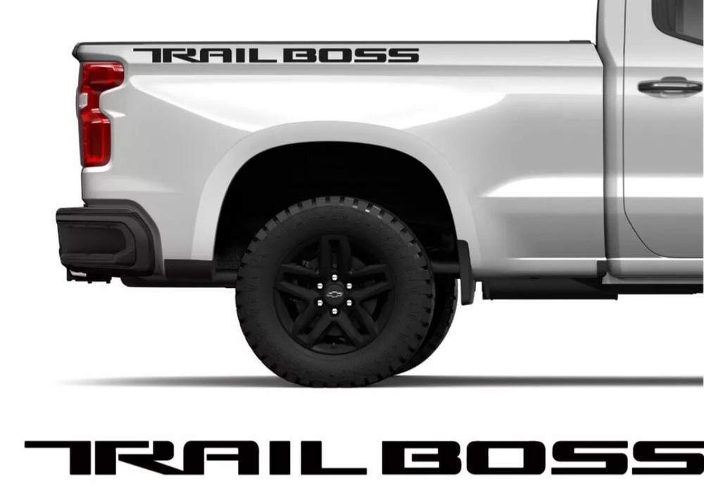 2019 20 21 22 23 24 Chevy Silverado Trail Boss Bedside Decals Set 2