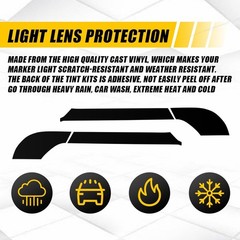 2X Rear Tail Light PreCut Vinyl Tint For 2025-2026 Toyota Camry Taillight Films