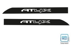 2023 2024 2025 GMC Canyon AT4X Matte Black Side Hood Decals Set of 2 GM Licensed