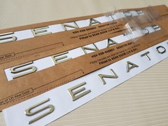 Chrome Senator Badge set combo side skirts boot badge VEVF HSV & Signature Badge