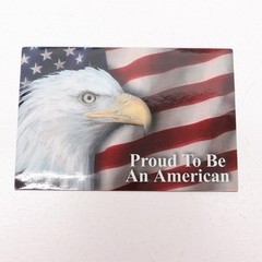 Proud To Be An American Patriotic US Flag And Eagle 6×4 Car Truck Fridge Magnet