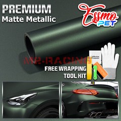 ESSMO PET Matte Metallic Wizard Green Car Vehicle Vinyl Wrap Decal Sticker