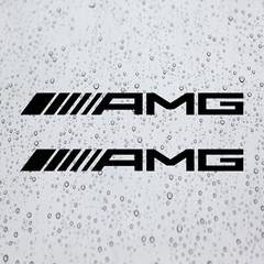 (2X) AMG Logo (2010 – today) Decal Vinyl Stickers for Mercedes Benz Cars