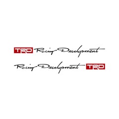 Pair (Left and Right) TRD Racing Development Decal Vinyl Sticker for Toyota Cars