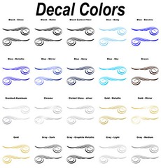 Custom Pinstripe Decal/Scroll Pair -Many Colors To Choose From- Free US Shipping