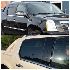 4/8x Gloss Black Pillar Post for Cadillac Escalade 07-14 Door Trim Piano Cover A