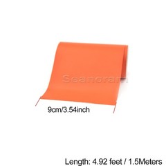 2x 3.54″ x 59″ Matte Orange Car Hood DIY Vinyl Tape Racing Stripes Sticker Decal