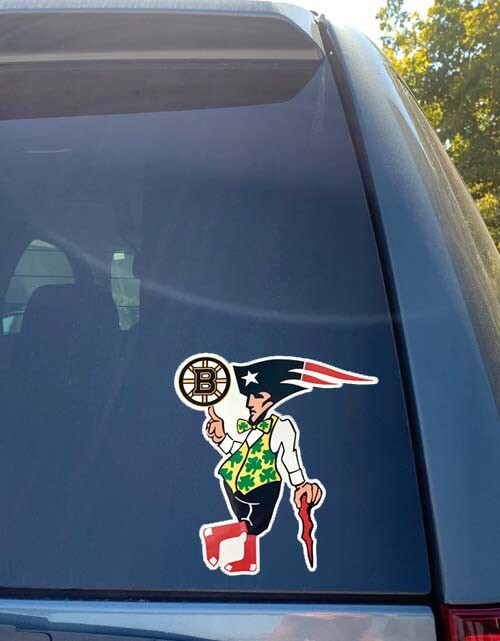 Boston Sports Celtics Red Sox Bruins Patriots Combo Design Car Vinyl Sticker