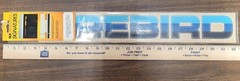 Vintage 1980-90s GILA Tri-Graphics Sticker Windshield FIREBIRD Multi Color Blue