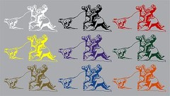 Calf Cowboy Roping Horse Rodeo Lasso Car Truck Window Vinyl Decal Sticker