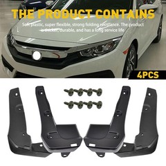 Mud Flaps Splash Guards For 2016-2021 Honda Civic Sedan Front&Rear Wheel J