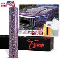PET Glazed Arctic Shard Gray Purple Camo Car Vehicle Vinyl Wrap Decal Sticker