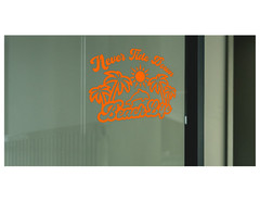 Beach Life Never Tide Down Decal Sticker Vinyl Graphics