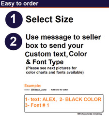 Custom Personalized Decal Sticker for Cars, Trucks, Bikes, SUV, Boats (7)