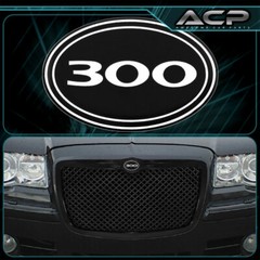 For 05 06 07 08 09 10 300 300C Front Grille Grill Hood Logo Emblem Gel Sticker
