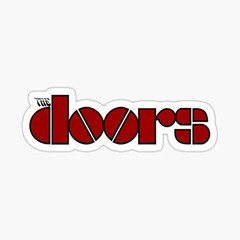 5″ The Doors Red Logo Vinyl Bumper Sticker
