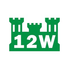 Army MOS 12W Carpentry Masonry Specialist Engineer Castle Military Decal 3″ x 5″