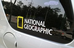 National Geographic Logo Sticker Car Graphic Decal Korea Size & Color Optional