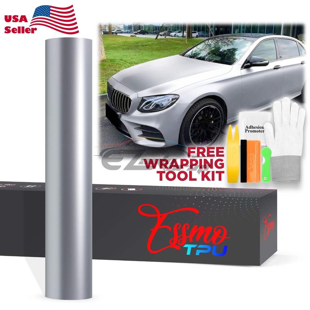 Matte Metallic Alexander Silver TPU PPF Paint Protection Film Dry Wet Vinyl Wrap