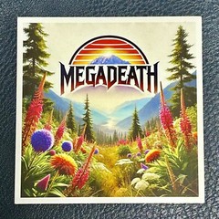 Megadeath heavy metal Vinyl Rock Car Sticker Decal 3” Funny Flowers