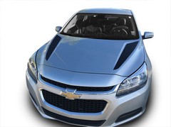 Cowl Hood Spears Stripes Vinyl Graphic Decals V1 for 2013 2014 2015 Chevy Malibu