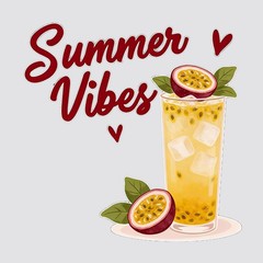 Summer Drinks Stickers Vinyl Customizable Self-adhesive for Car windows