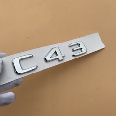 Car Trunk Sticker for Mercedes Benz AMG C43 C63 E43 E63S V12 V8 BITURBO 4MATIC+
