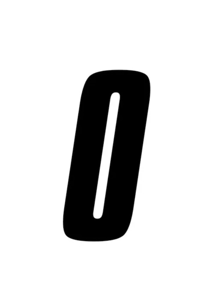 Racing Number #0 Motorcycle Vinyl Decal Sticker you choose size and color