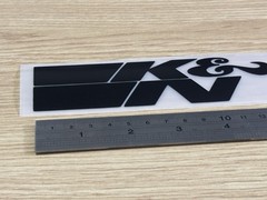K&N Air Gloss Black Logo Racing Drifting Car Truck JDM Vinyl Decal Sticker Race