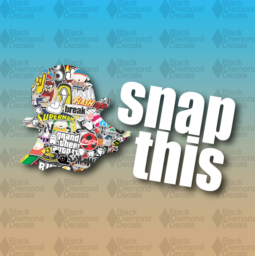 Snap This Snapchat Stickerbomb Funny Drift Lower MEME 5″ Vinyl Decal Sticker JDM