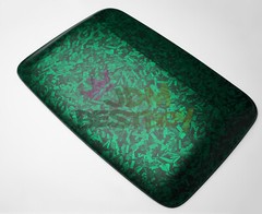 ESSMO PET Marble Forged Matte Carbon Fiber Emerald Green Car Vehicle Vinyl Wrap