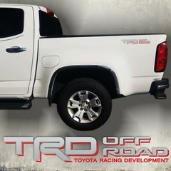 TRD OFF ROAD Silver Red Decals /Vinyl Stickers Toyota Tundra Tacoma Truck Logos