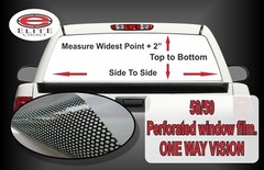 Firefighter Distressed Thin Red Line Rear Window Graphic Decal Sticker Truck Car