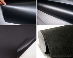 12″ x 60″ Black Brushed Aluminum Vinyl Film Wrap Sticker Decal Air Bubble Free