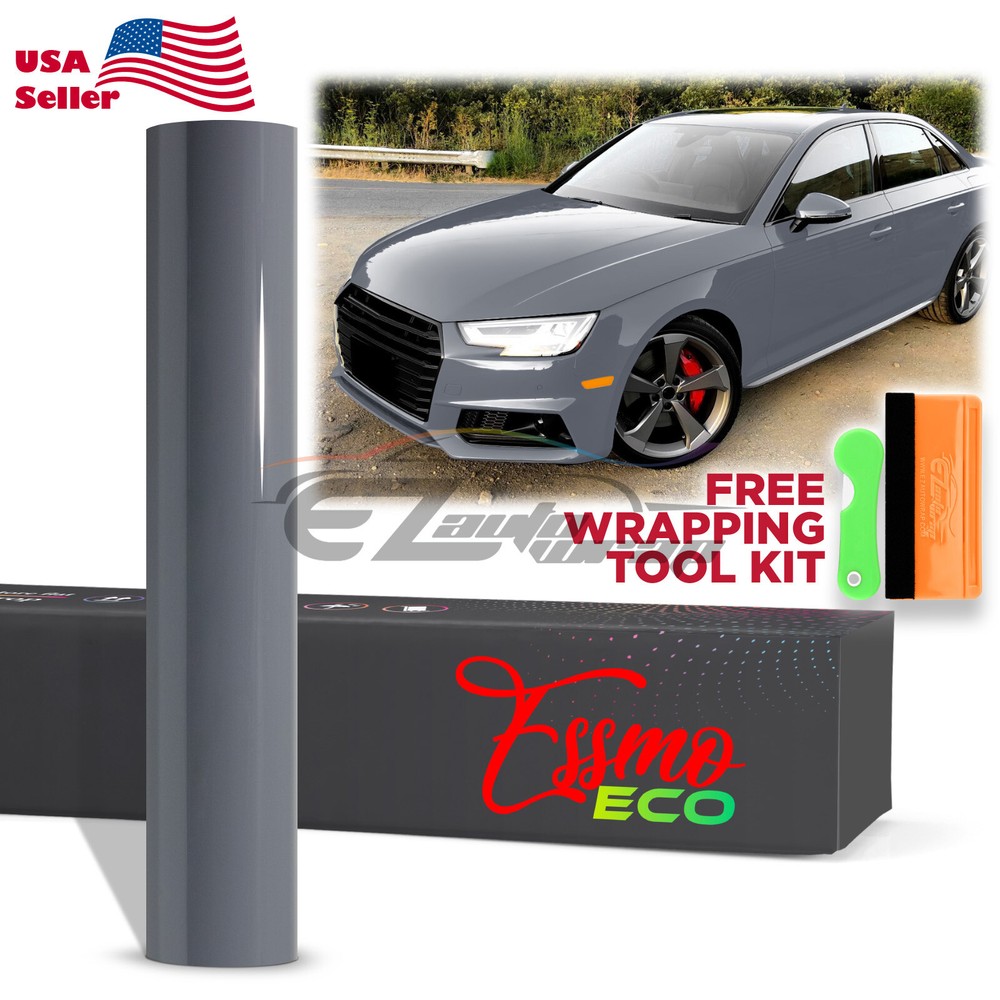 1FTx5FT PPF Paint Protection Film Gloss Gunmetal Gray Invisible Scratches Shield