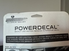 Steelers Power Decal Backlit LED Motion Sensing Automotive Decal
