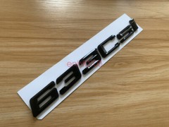 Gloss Black ABS Letters Trunk 633csi Emblem Rear Badge for BMW 2017-2022 633csi