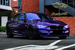 ESSMO PET Super Gloss Metallic Royal Indigo Blue Car Vinyl Wrap Decal Like Paint