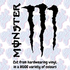 MONSTER Decal – Choose Your Size and Colour!