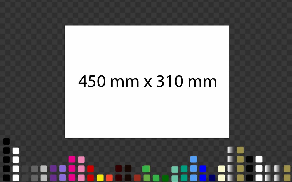 450x310mm Rectangle Racing number Backing Background White CAMS Appr Air Release