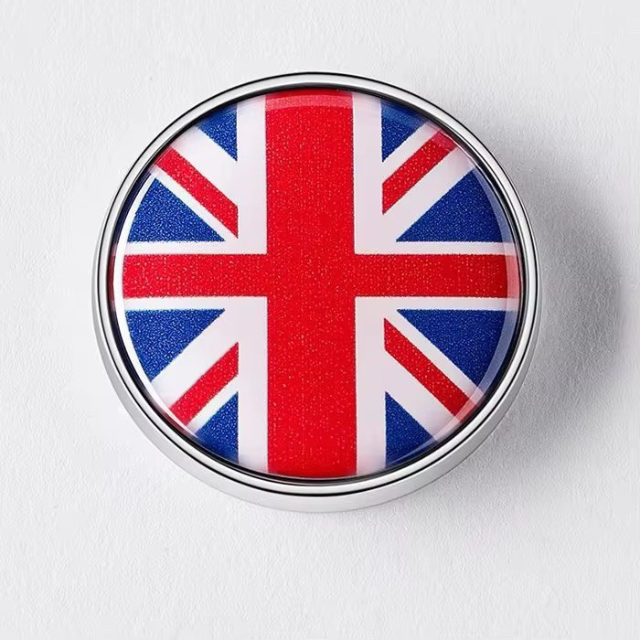 UK Flag Circular Metal Emblem British Badge English GBR Sticker Free Shipping!
