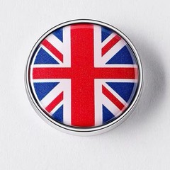 UK Flag Circular Metal Emblem British Badge English GBR Sticker Free Shipping!