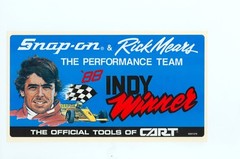 NEW Vintage Snap-on Tools Rick Mears INDY Tool Box Sticker Racing Decal SSX1276