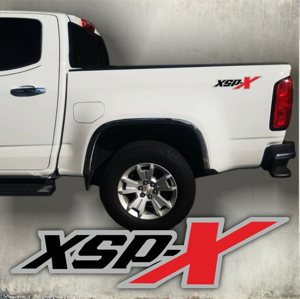 XSP-X decal stickers, black matt red and gray cut design (set)