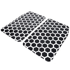Honeycomb Rear Side Door Window Vinyls Decal Fits Toyota Tundra 2022-2026