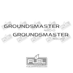Toro Groundsmaster 4110D Premium Vinyl Decal 2-Pack – 24.75″ wide x 3″ tall